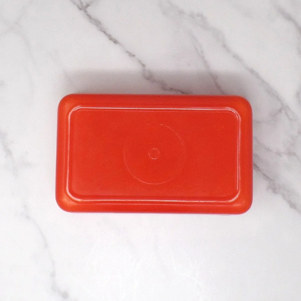Vintage McKee Red Refrigerator Dish, No Lid (1960s)